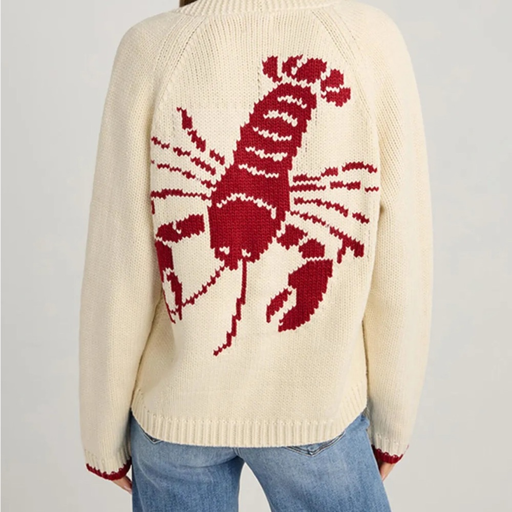 Lobster Knit Cardigan - Coastal Chic Style
